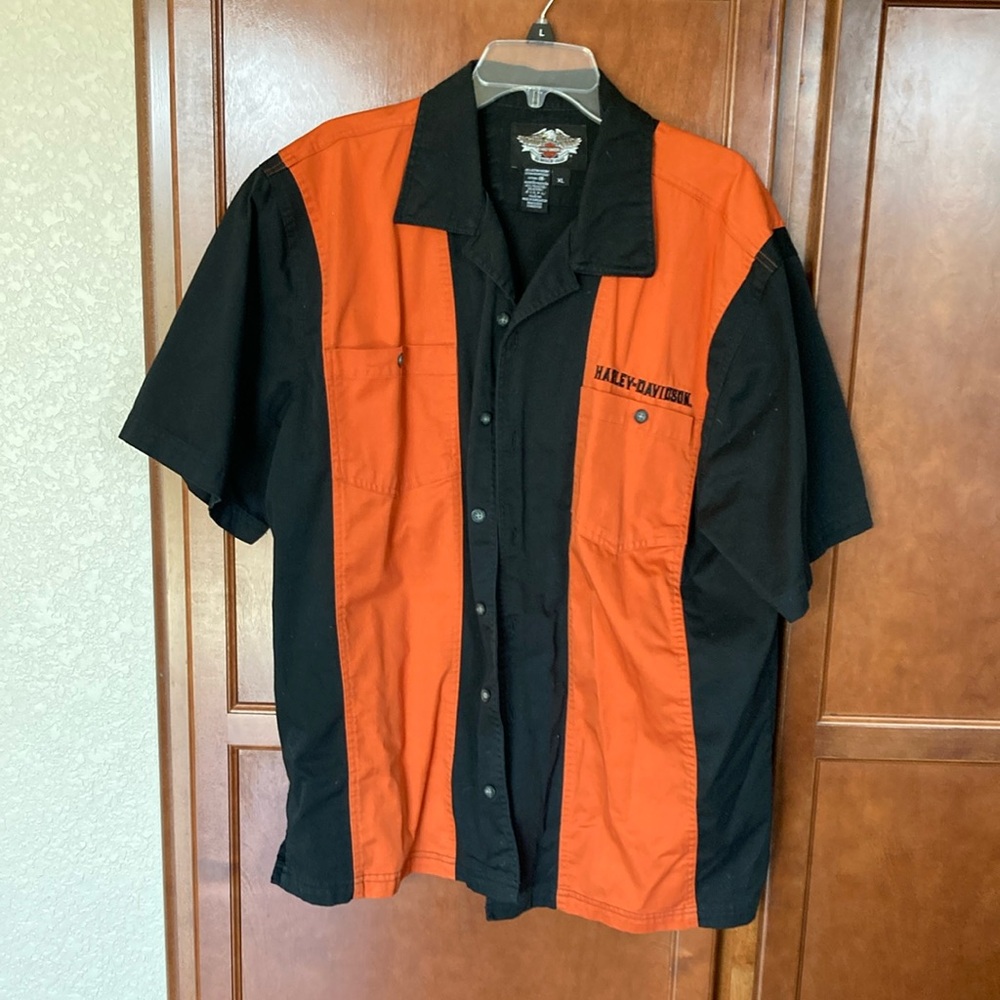 Men’s Harley Davidson, casual, button-down shirt, size, extra large xl